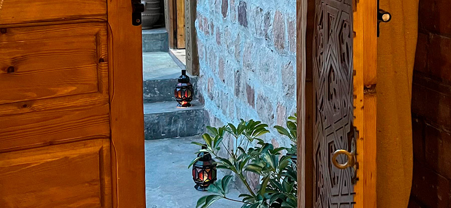 Porte d'entée du Bihi Lodge